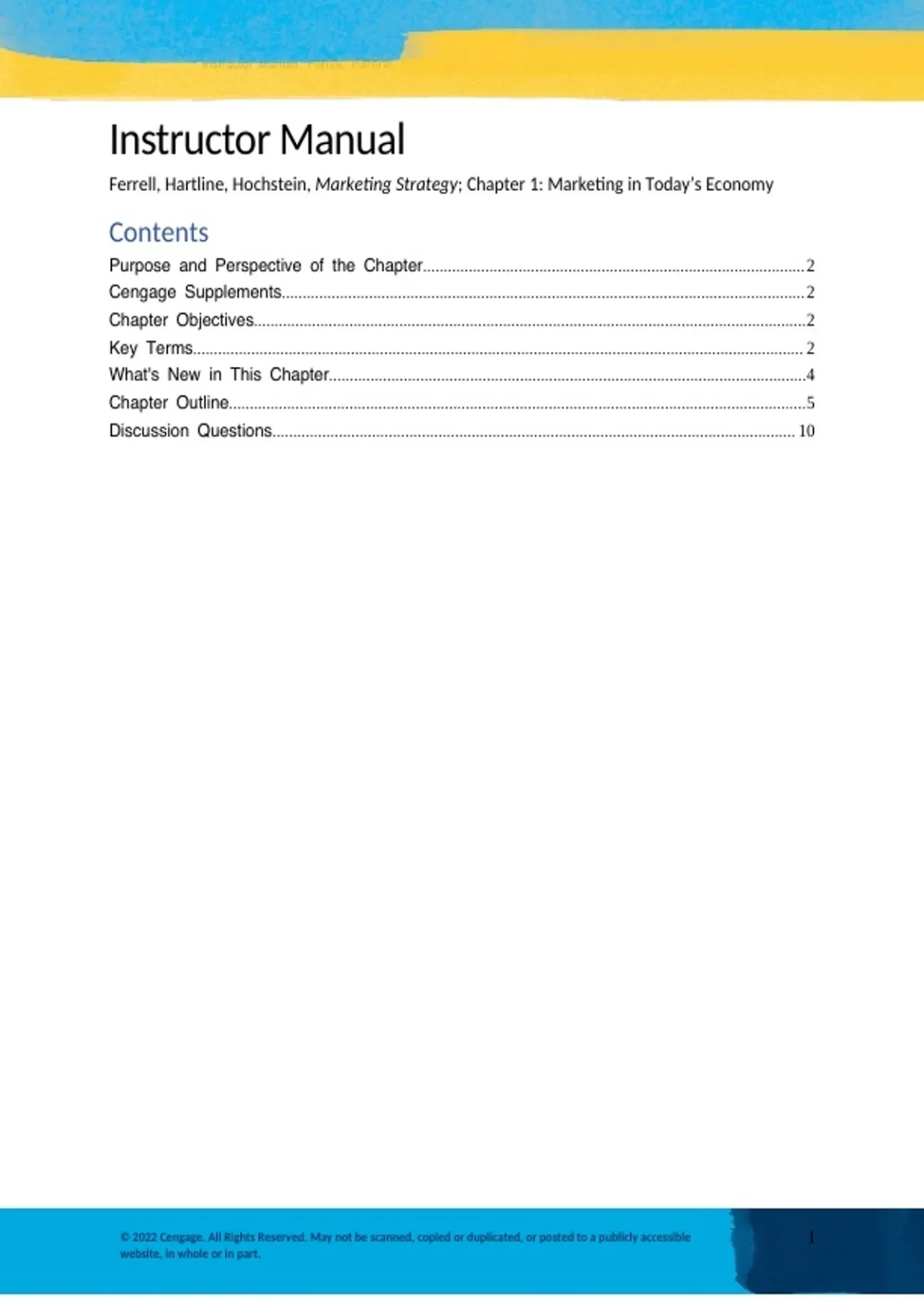 Summary solutions manual, textbook answers: Marketing Strategy ...