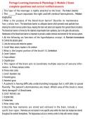 Portage Learning Anatomy & Physiology 2&colon; Module 2 Exam  complete questions and correct verified answers 