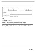 AQA MERGED QUESTION PAPER AND MARK SCHEME 2025 AS ECONOMICS 7135&sol;2 Paper 2 The National Economy in a Global Context