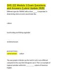 SHS 222 Module 3 Exam Questions and Answers &lpar;Latest Update 2026&rpar;&period;docx