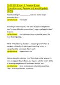SHS 367 Exam 3 Review Exam Questions and Answers &lpar;Latest Update 2026&rpar;&period;docx