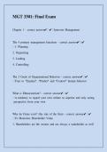 MGT 3301 UHD-FINAL EXAM QUESTIONS AND ACCURATE ANSWERS