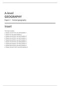 AQA MERGED QUESTION PAPER AND MARK SCHEME 2025 A-level GEOGRAPHY 7037&sol;2 Paper 2 Human geography