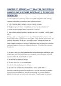 CHAPTER 27&colon; PATIENT SAFETY PRACTICE QUESTIONS & ANSWERS WITH DETAILED RATIONALES &vert; INSTANT PDF DOWNLOAD