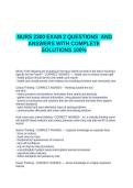 NURS 2300 EXAM 2 QUESTIONS AND ANSWERS WITH COMPLETE SOLUTIONS 100&period;docx