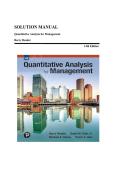Solution Manual for Quantitative Analysis for Management 14th Edition by Barry Render &comma; ISBN&colon; 9780137864966 &vert;All Chapters Included&vert; Guide A&plus;