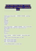 HLTH 2000 FINAL EXAM- VERIFIED QUESTIONS AND CORRECT ANSWERS 2026