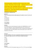 FOOD MANAGER EXAM 2026 &vert; SAFE FOOD STORAGE & CROSS-CONTAMINATION PREVENTION