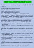 2026 BIO 189- FINAL ARIZONA COLLEGE OF NURSING ACTUAL QUESTIONS AND 100&percnt; CORRECT ANSWERS