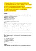 FOOD MANAGER EXAM 2026 &vert; REGULATORY COMPLIANCE & INSPECTION READINESS