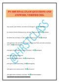 PN 1005 FINAL EXAM QUESTIONS AND ANSWERS&period; VERIFIED 2026&period;