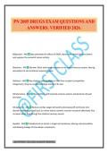PN 2005 DRUGS EXAM QUESTIONS AND ANSWERS&period; VERIFIED 2026&period;