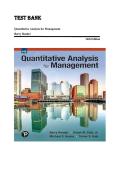 TEST BANK&lowbar;&lowbar;Quantitative Analysis for Management 14th Edition by Barry Render &comma; ISBN&colon; 9780137864966 &vert;All Chapters Included&vert; Guide A&plus;