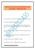 PNVN 1631 EXAM 3 QUESTIONS AND ANSWERS&period; VERIFIED 2026&period;