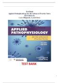 Test Bank Applied Pathophysiology Advanced Practice Nurse 2nd Edition 2026&period;STUVIA