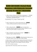 NURS 420 EXAM 2 Actual Study  Questions with Elaborate Answers  Already Graded A&plus; &vert; Guarantee  Pass