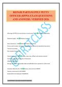 REPAIR PARTS&sol;SUPPLY PETTY OFFICER &lpar;RPPO&rpar; EXAM QUESTIONS AND ANSWERS&period; VERIFIED 2026&period;