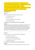 FOOD MANAGER EXAM 2026 &vert; HACCP PRINCIPLES & CRITICAL CONTROL POINTS