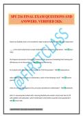 SPU 216 FINAL EXAM QUESTIONS AND ANSWERS&period; VERIFIED 2026&period;