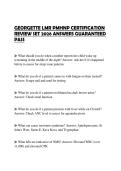 GEORGETTE LMR PMHNP CERTIFICATION REVIEW SET 2026 ANSWERS GUARANTEED PASS