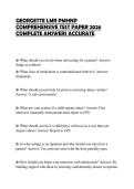 GEORGETTE LMR PMHNP COMPREHENSIVE TEST PAPER 2026 COMPLETE ANSWERS ACCURAT