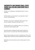 GEORGETTE LMR PMHNP FINAL STUDY GUIDE 2026 SOLVED QUESTIONS FULLY CORRECT