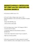 GEORGETTE MODULE 3 CERTIFICATION TEST SCRIPT 2026 FULL QUESTIONS AND SOLUTIONS GRADED A&plus;