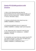 Qualys PCI EXAM questions with answers