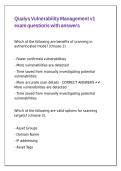 Qualys Vulnerability Management v1 exam questions with answers