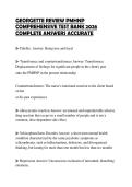 GEORGETTE REVIEW PMHNP COMPREHENSIVE TEST BANK 2026 COMPLETE ANSWERS ACCURATE