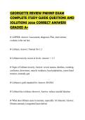 GEORGETTE REVIEW PMHNP EXAM COMPLETE STUDY GUIDE QUESTIONS AND SOLUTIONS 2026 CORRECT ANSWERS GRADED A&plus;