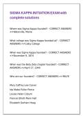 SIGMA KAPPA INITIATION EXAM with complete solutions
