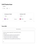 CMHT EXAM ACTUAL QUESTIONS AND CORRECT ANSWERS LATEST UPDATE THIS YEAR-JUST RELEASED