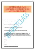 KETTERING TMC EXAM COMPREHENSIVE QUESTIONS AND ANSWERS&period; VERIFIED 2026&period;
