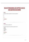 WGU D278 PROGRAMMING AND SCRIPTING PA AND OA EXAM QUESTIONS AND ANSWERS&period;