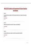 WGU D278 Scripting and Programming PA Exam Questions and Answers&period;