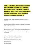 GFACT CERTIFICATION EXAM QUESTIONS AND ANSWERS 100 PERCENT VERIFIED SOLUTIONS QUESTIONS WITH CORRECT ANSWERS 2025 LATEST UPDATE UPDATED REVIEW PAPER 2026 QUESTIONS AND CORRECT ANSWERS GRADED A&plus;