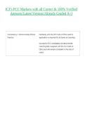 ICF's PCC Markers with all Correct & 100&percnt; Verified Answers &vert;Latest Version &lpar;Already Graded A&plus;&rpar; 