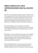 MEDICAL-SURGICAL RN A AND B CERTIFICATION REVIEW 2026 FULL SOLUTION SET