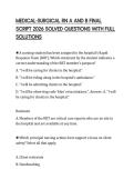MEDICAL-SURGICAL RN A AND B FINAL SCRIPT 2026 SOLVED QUESTIONS WITH FULL SOLUTIONS