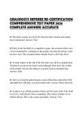 GRASSROOTS REFEREE RE-CERTIFICATION COMPREHENSIVE TEST PAPER 2026 COMPLETE ANSWERS ACCURATE