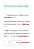 NASCLA Electrical Exam Newest 2026 Questions  and Correct Detailed Answers Already Graded A&plus; 