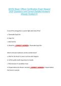 IAHSS Basic Officer Certification Exam Newest  2026 Questions and Correct Detailed Answers  Already Graded A&plus; 