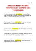 OPMA 3306 TEST 1-UTA 2026  QUESTIONS AND ANSWERS&vert; ACE  YOUR GRADES&period; 