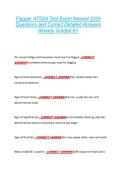 Flagger ATSSA Test Exam Newest 2026  Questions and Correct Detailed Answers  Already Graded A&plus; 