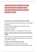 CCMP EXAM WITH CORRECT ACTUAL QUESTIONS AND CORRECTLY WELL DEFINED ANSWERS LATEST ALREADY GRADED A&plus; 2026