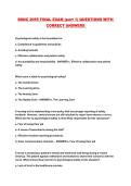 BSNC 2055 FINAL EXAM &lpar;part 1&rpar; QUESTIONS WITH CORRECT ANSWERS 