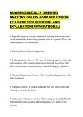 MOORES CLINICALLY ORIENTED ANATOMY DALLEY AGUR 9TH EDITION TEST BANK 2026 QUESTIONS AND EXPLANATIONS WITH RATIONALS
