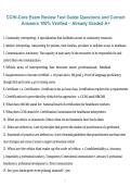 CCHI-Core Exam Review Test Guide &ndash; Questions with 100&percnt; Verified Correct Answers&comma; A&plus; Graded &lpar;2026&sol;2027&rpar; &ndash; complete healthcare interpreter exam preparation material