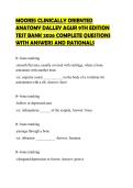 MOORES CLINICALLY ORIENTED ANATOMY DALLEY AGUR 9TH EDITION TEST BANK 2026 COMPLETE QUESTIONS WITH ANSWERS AND RATIONALS